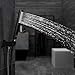 EMBATHER Shower System,Metal Black Shower Set with High Pressure 12 Inch Rainfall Shower Head for Bathroom, Wall Mounrt Square Shower Combo Set(Contain Shower Faucet Rough-in Valve Body and Trim)