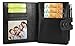 YALUXE Women's RFID Blocking Small Compact Leather Wallet Ladies Mini Purse with ID Window Black
