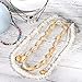 Puka Shell Necklace,4 PCS Seashell Necklace Choker for Women Men-Vsco Shell Necklace Handmade Fashion Hawaiian Cowrie Shells Adjustable Necklaces for Girls Women Men