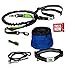 Dog Training Leash Bundle - 5 Items: 4ft. Hands-Free Running Leash, Dog Collar, Whistle with Lanyard, Portable Water Bowl and Greenies Dog Treats for Large Dogs over 35 lbs.