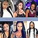 RAYIIS 6 Packs Braiding Hair Kanekalon Synthetic Braiding Hair Extensions 24 inches (6 Packs, Black 1B)