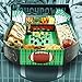 Juvale Football Snack Stadium Party Tray for Appetizers, Dipping Bowls, 25 x 4.5 x 20.5 Inches