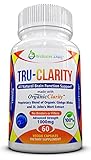 TRU-CLARITY: All Natural Brain Function Support - Top Rated Mental Performance Nootropic - Super Organic Ginkgo Biloba Complex w/ St Johns Wort, DMAE & Bacopin for Mental Clarity, Focus & Memory.