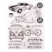 Welcome to Joyful Home 1pc Car Plane Motor Journey Rubber Clear Stamp for Card Making Decoration and Scrapbooking