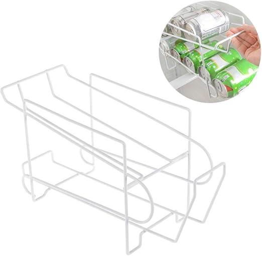 Amazon Com Cans Organizer Stacking Can Rack Dispenser 2 Tier