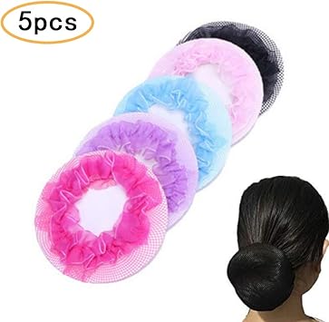 Snood Net Crochet Bun Cover Hair Nets Ballet Bun Elastic Mesh Hair