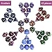 FLASHOWL Galaxy Dice Starry Sky Polyhedral Dice Set Table Games Dice 6 Sets Dice 6 x 7 Die Series D20, D12, D10, D8, D6, D4 DND dice DND RPG MTG Double Colors,6 Colors Stress Relieve(42 Pieces)