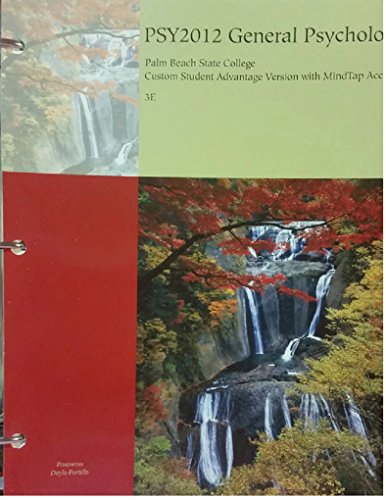 PSY2012 General Psychology Palm Beach State College PSY2012 General Psychology Palm Beach State College