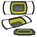 Kitchen Candy Collapsible Over the Sink Colander/Strainer, Yellow