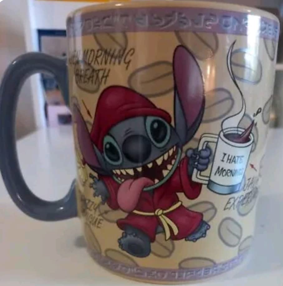 Rare Disney Parks 'Mornings aren't Pretty Stitch Mug