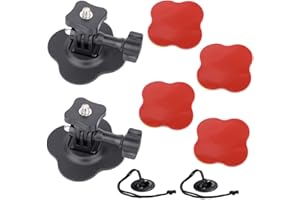 TANSUO Flexible Adhesive Mount Kit for Insta360 X5 X4 X3 X2 Ace Pro Ace, Action Camera Helmet Mount Compatible with GoPro Her