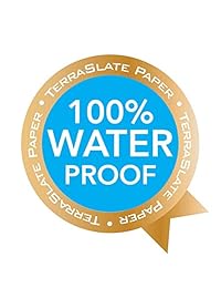 TerraSlate Paper 7 MIL 8,5" x 11" Impermeable Laser Impresora Papel de Copa