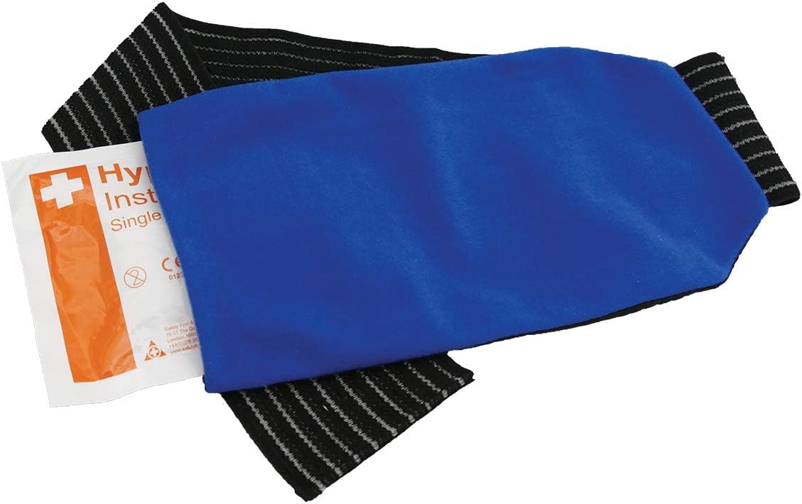 Safety First Aid Group Hot Cold Therapy Compression Cuff for Use with Ice and Heat Packs Empty, Blue - Image 3