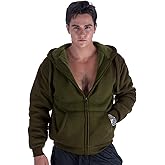 Gary Com Heavyweight Sherpa Hoodies for Men, Thick Fleece Lined Full Zip Up Winter Warm Sweatshirts Work Jackets