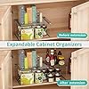 HapiRm Cupboard Shelf Organiser Adjustable Cupboard Storage, Kitchen Cupboard Organiser Pantry Organizers and Storage…