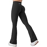YEOREO Mini Flare Leggings for Women 28.5"/30.5"/32.5" Hidden Scrunch Workout High Waisted No Front Seam Craze Gym Yoga Pants