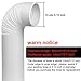Hotop Portable Air Conditioner Exhaust Hose, Vent Hose with 5 Inch Diameter and Counterclockwise Thread Compatible with Portable Air Conditioner (78 Inch)