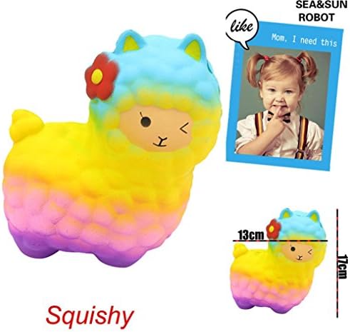 Clay Toy, Mailat [ Jumbo Sheep Squishy Cute Alpaca ] Galaxy Super Slow Rising Scented Fun Animal Toys (CL)