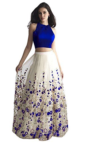 hmp fashion cotton silk lehenga choli(rf - 76 royal blue1_blue_free size)