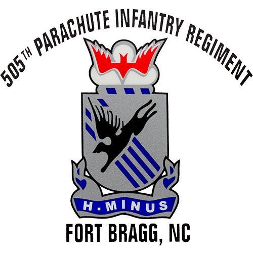 U.S. Army 505th Parachute Infantry Regiment Clear Decal