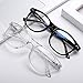 FONHCOO Blue Light Blocking Glasses Women/Men, Computer Glasses 2 Pack, Gaming Glasses with Anti Eyestrain & UV Glare Black & White