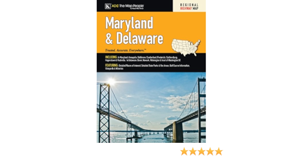 Md De State Road Atlas American Map Adc The Map People 9780875307992 Amazon Com Books
