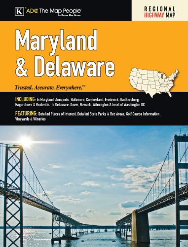MD/De State Road Atlas (American Map) by ADC the Map People