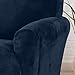 Great Bay Home Velvet Plush Stretch Recliner Slipcover. Velvet Recliner Furniture Protector, Soft Anti-Slip, High Stretch (Recliner, Dark Denim Blue)