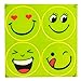 UCEC 4set Cute Smile Face Reflective Safety Stickers Reflector Decal for Bikes, Cars, Children - 5cm Diameter