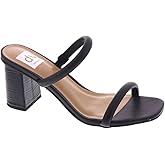 DV Dolce Vita Women's HALSTY Heeled Sandal, Black, 9.5