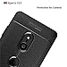 Cruzerlite Sony Xperia XZ3 Case, Cruzerlite Flexible Slim Case with Leather Texture Grip Pattern and Shock Absorption TPU Cover for Sony Xperia XZ3 (Black)