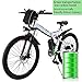 Kemanner 26 inch Electric Mountain Bike 21 Speed 36V 8A Lithium Battery Electric Bicycle for Adult (White(Fodable).)thumb 1