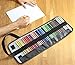 Roll Up Pencil Case – Resistant Canvas Pencil Wrap for 36 Pencils with Velcro Strap