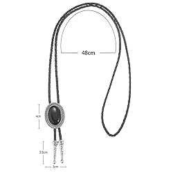 Joxevyia Bolo Tie with Natural Stone for Men