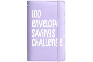 100 Envelopes Challenge Binder, Reusable Money Budget Binder Or Cash Envelopes, Money Savings Challenges Book, Easy and Fun W