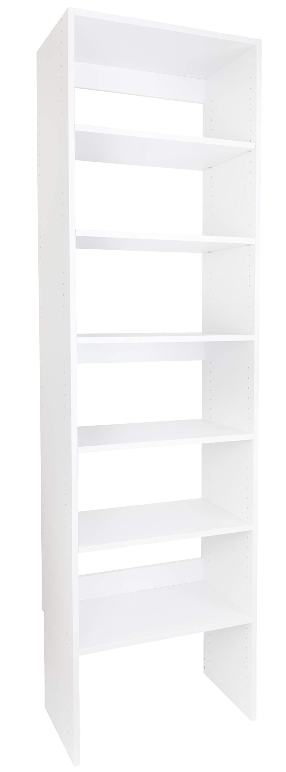 25 pair stackable shoe rack closetmaid on Modular Closets Wood Closet Organizer Shelf Tower System 24 Wide White Buy Online In Aruba At Aruba Desertcart Com Productid 72604844