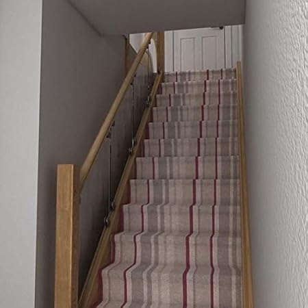 Oak Handrail Glass Staircase Balustrade Kit Fit Staircase 1880
