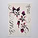 Kotbs 4 Sheets Mix Large Body Art Flowers Temporary Tattoo Paper Waterproof Tattoos Sticker for Women Make up
