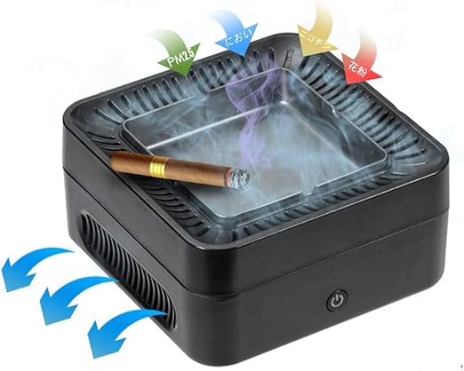 Amazon Co Jp タバコ灰皿 卓上空気清浄機 脱臭機 Usb充電式 スモークレス灰皿 ふた付き 高性能プラズマクラスターのフィルター搭載 ２枚付き ２階段風量切れ ｃｎｃ耐久 4000maバッテリー 日本語説明書付き タバコを吸い取り 家族の健康を守り部屋 オフィス 玄関先