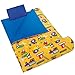 Wildkin Kids Sleeping Bag – Roll-Up Design with Storage Bag for School, Travel & Camping - Under Construction