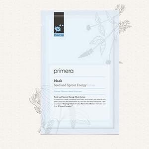 Primera Seed and Sprout Energy Mask Set(20ml x 5 pcs) Moisturizing Skin soothing Skin cleansing Brightening (Lotus)