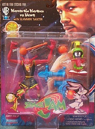 Space Jam Marvin the Martian Vs Nawt with Slammin Saucer