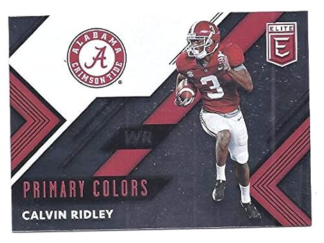 Calvin Ridley 2018 Panini Elite Draft Picks Primary Colors