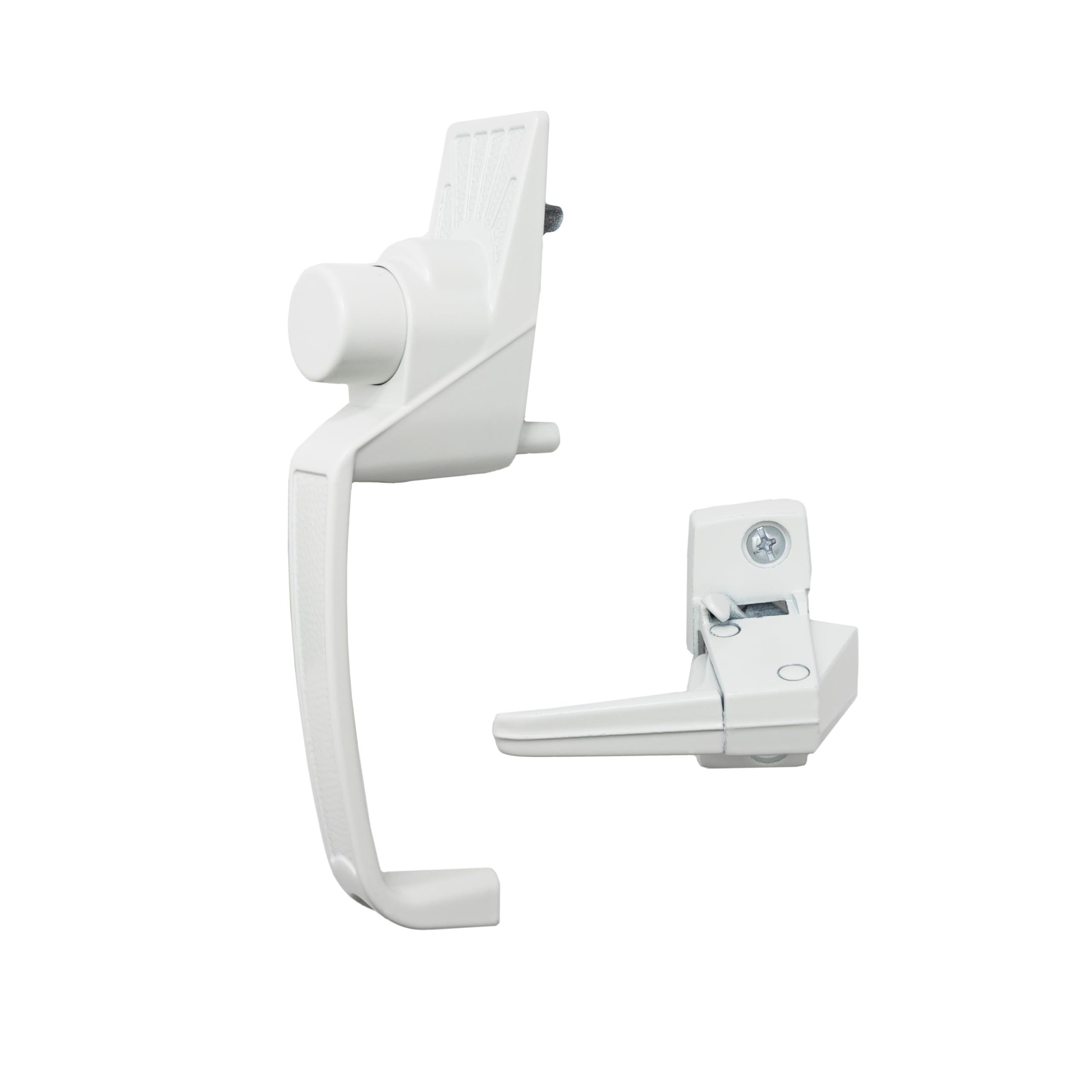 Photo 1 of Ideal Security Model 910 Classic Push Button Handle with Latch for Storm Door and Screen Door, White