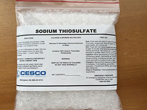 100 SODIUM THIOSULFATE Pentahydrate 5 lbs Bulk Package