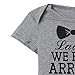 bakjuno Newbron Gentleman Rompers Baby Boy Bodysuits Cute Twins Romper (Gray02, 0-3 Months)
