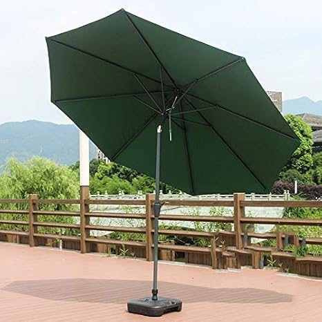 Yxzq Heavy Duty Outdoor Market Patio Umbrella Shade Waterproof Extra Large Sided Design With Crank Polyester Fabric Amazon Co Uk Sports Outdoors
