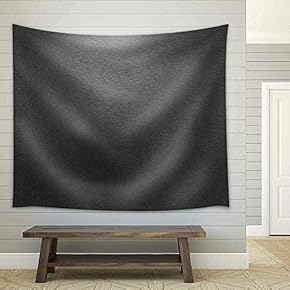 Pattern of Brushed Black Metal Background - Fabric Wall Tapestry Home Decor - 51x60 inches