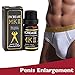 CYCTECH Male Growth Penis Massage Oil Essential Bigger Longer Delay Herbal Enlargement Oil Product For Men 10ML (Brown)