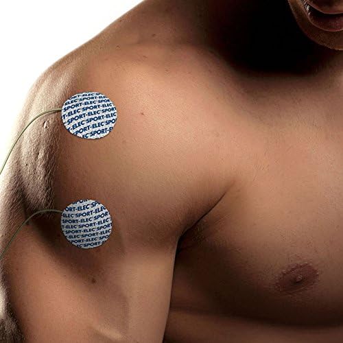 Sport-Elec Circular Replacement Pads (Pack of 12) - Black/White, Blue and White - Image 4